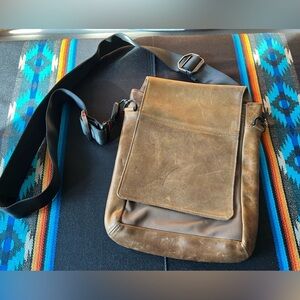 WaterField Designs Brown Leather Messenger  Bag